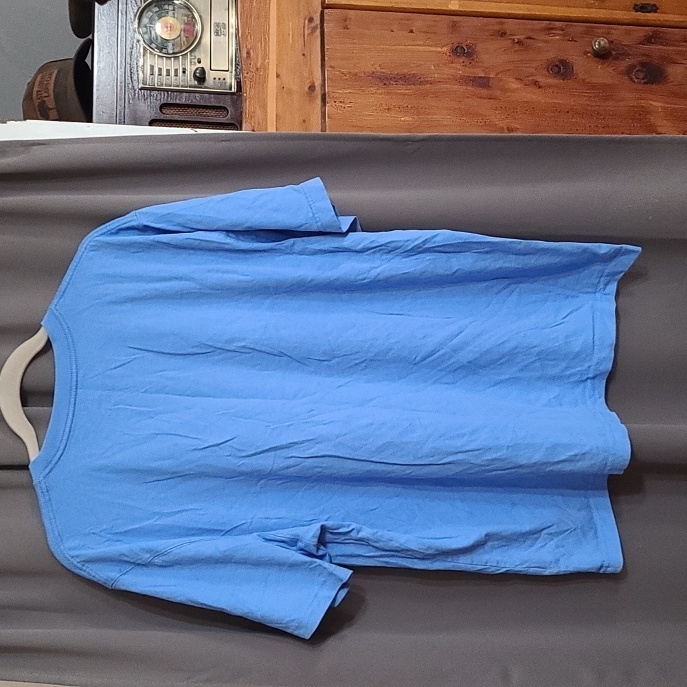 L L Bean Mens  Cotton T-shirt Blue Sz XL EUC - Picture 2 of 5
